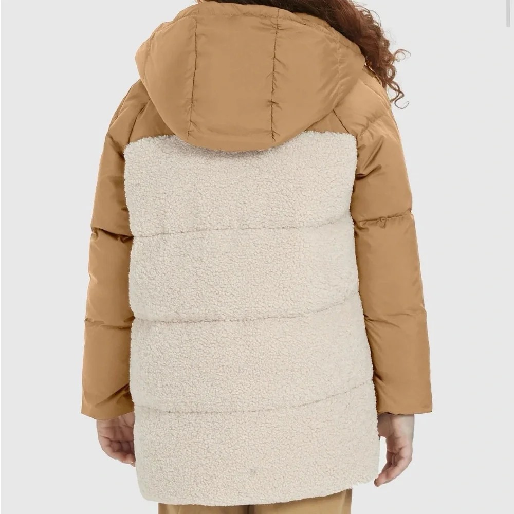 NWT Orolay Universe Kids Down Puffer Girls Size 8 700 Fill Khaki Warm